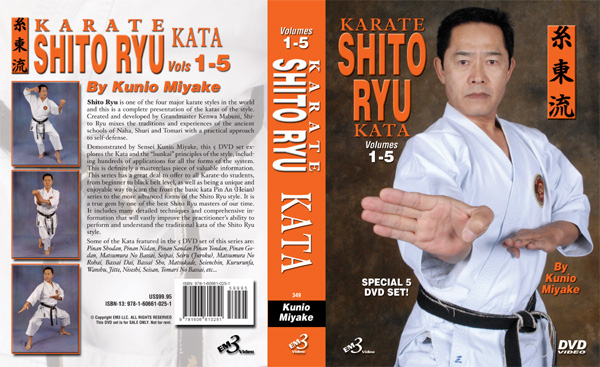 Kunio Miyake Shito Ryu Katas 5 dvd set