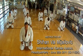 Val Mijailovic teaching karate at IKA DOWNLOAD Video